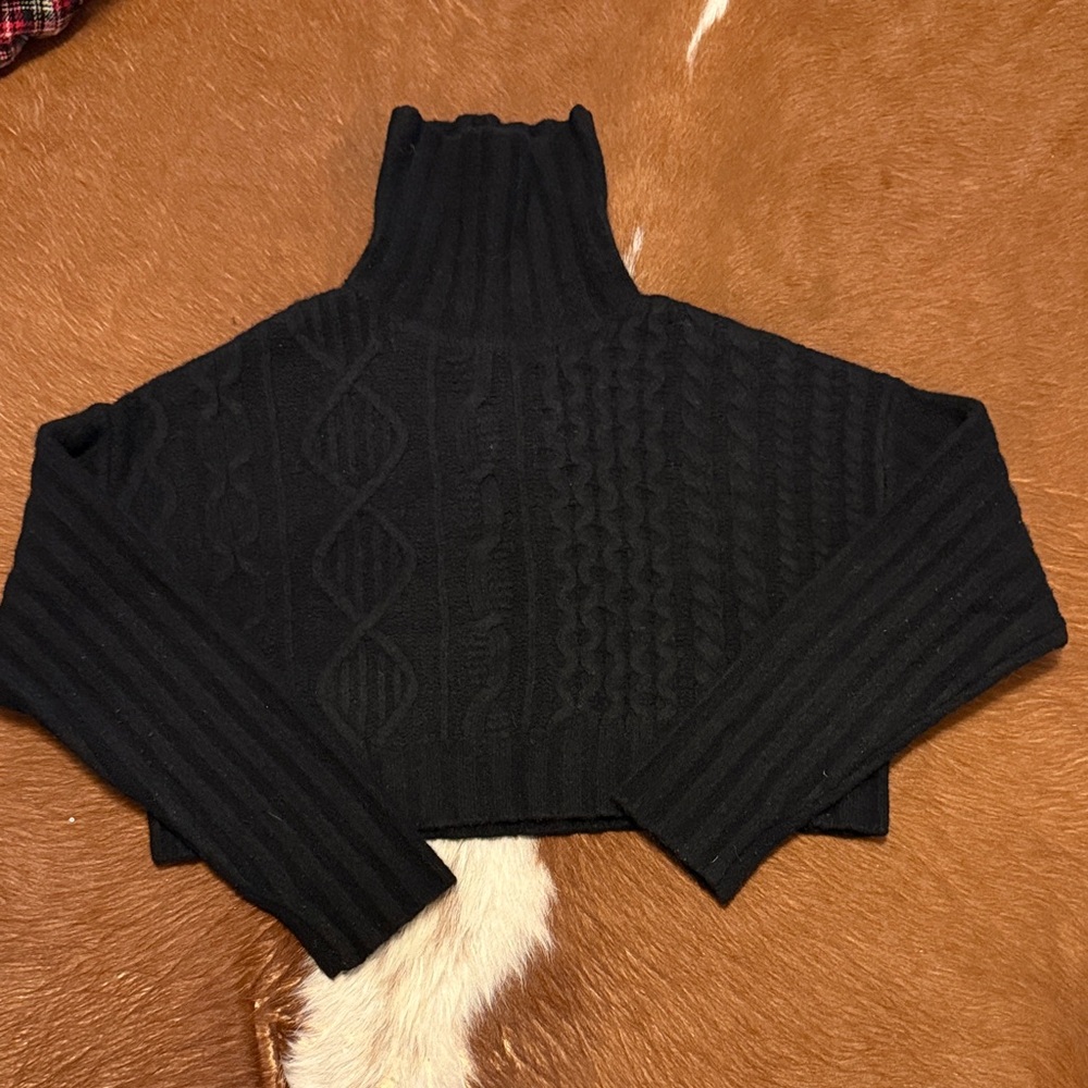 All Saints Black turtle Neck Sweater